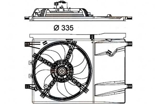 BEGER HELLA VENTILÁTOR CHLADIČA BEHR HELLA 1253P2