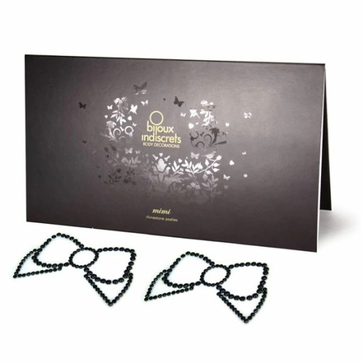 Biżuteria na piersi - Bijoux Indiscrets Mimi Bow Black