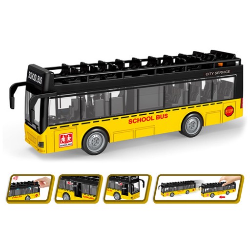 Školský autobus Poschodové svetlá Zvuky Woopie Interaktívna hračka 3+