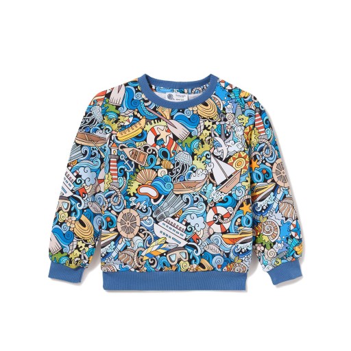 Дитяча толстовка TuSzyte 116 розмір синій довгий рукав