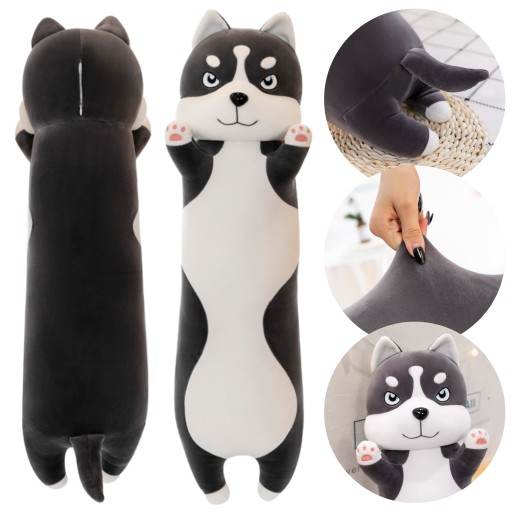 Плюшева подушка, хаскі, собака, завдовжки 110 см