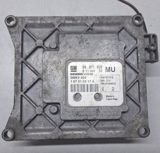 55571558 - Контроллер двигателя siemens 5wk9464/55571558 mu - opel zafira b -1.6/16v