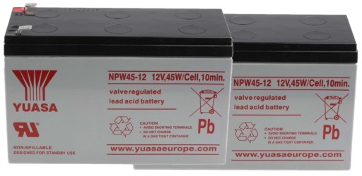 Apcrbc162 rbc #142 акумуляторний блок yuasa ups apc 2x npw45-12 12v 7.5ah