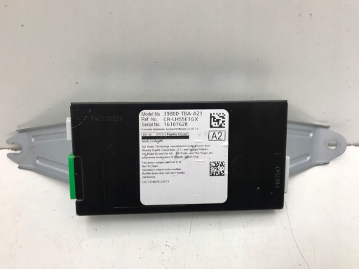 39800-TBA-A21 - HONDA CIVIC X МОДУЛЬ РАДІО ТЮНЕР АНТЕНА 2017-
