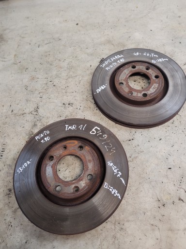 discs brake front 284MM FIAT PUNTO II 1.9 JTD