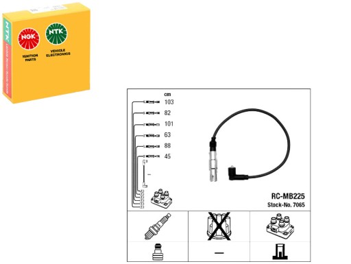 NGK7065(HQ) - Комплект проводов зажигания mercedes v (638/2) 2.