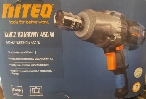 ЭЛЕКТРИЧЕСКИЙ УДАРНЫЙ КЛЮЧ NITEO - Розетки 450 Вт