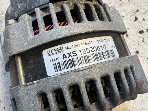 OPEL CORSA E MERIVA B alternator 13520810 AXS 130A 1.4 petrol