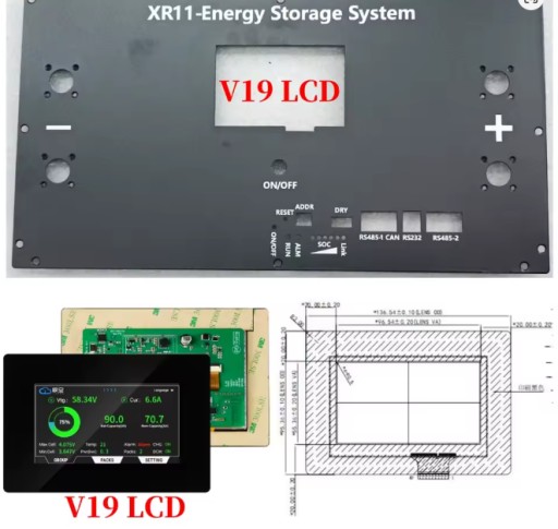 Панель bms xr для систем хранения энергии – модель xr01/xr11/v19