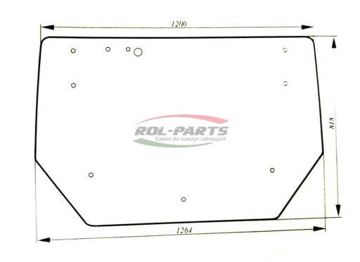ЗАДНЕЕ СТЕКЛО ZETOR PROXIMA FORTERRA ЗЕЛЕНОЕ 16369262