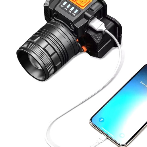 10W СВЕТОДИОДНЫЙ ФОНАРИК POWERBANK ДАТЧИК ДВИЖЕНИЯ USB