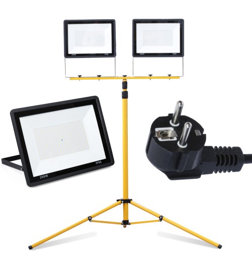 2x 200w галогенный светодиодный прожектор штатив 3M шнур