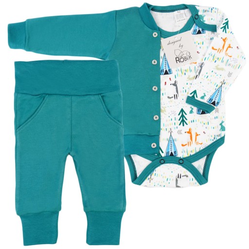 Дитячий набір РОБІК 74 зелений 3 шт.