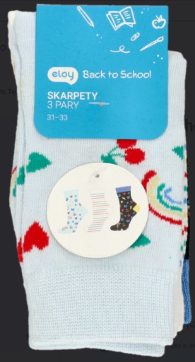 3x Soxo ponožky bavlna veľkosť 31-33 ponožky Dúha 3 páry
