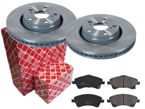 Диски колодки FEBI передня TOYOTA AVENSIS T27