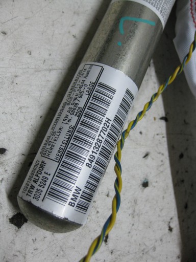 BMW E87 2.0 e 08R airbag TETTO TENDINA airbag airbag sinistra 8491328