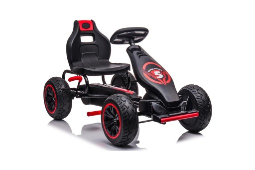 GOKART AUTO NA PEDAŁY 18 CZARNO CZERWONY ENERO