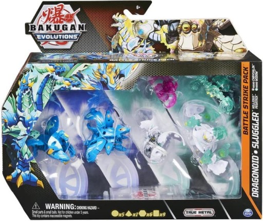 Bakugan Evolutions, Dragonoid та Arcleon Battle Strike Pack, включає 6 фігурок
