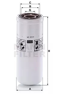 Mann-Filter WH 1257/1 фильтр, рабочая гидравлика