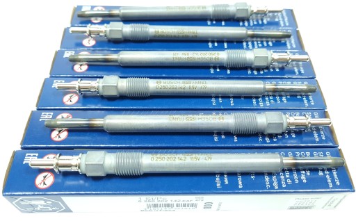 0250202022 6SZT - 6x свічок розжарювання bosch mercedes w211 w220 320 cdi
