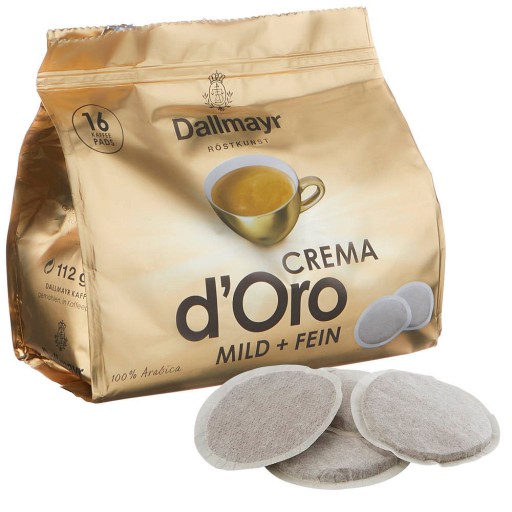 Káva vo vreckách Dallmayr Crema d'Oro 16 ks Pads