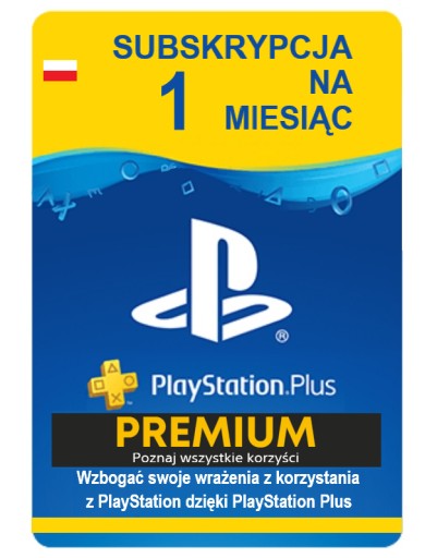 PlayStation Plus PREMIUM 1 miesiąc / 30 dni