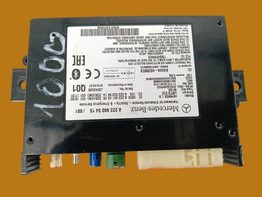 modulo BLUETOOTH A2229005415 Mercedes-Benz C-klasa IV (2014- ) W205
