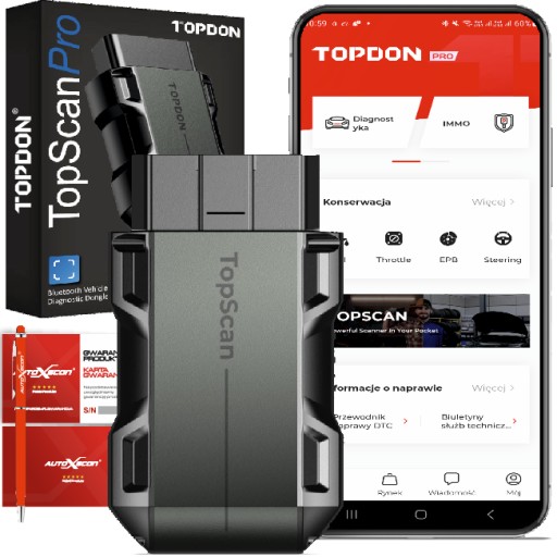 ДИАГНОСТИЧЕСКИЙ ТЕСТЕР TOPDON TOPSCAN DONGLE