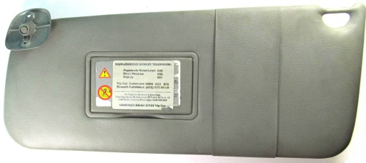 RENAULT KANGOO І LIFT СОНЯШНИК ЛІВИЙ КОЗИРОК ЄС