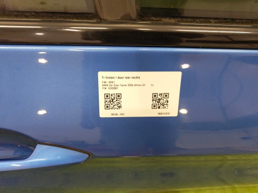 BMW 2 F46 door right rear part rear. B45