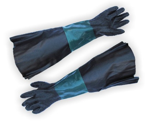 Перчатки для пескоструйной кабины - длинные