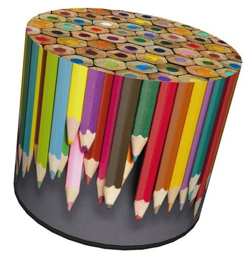 Багатобарвний пуф Elior