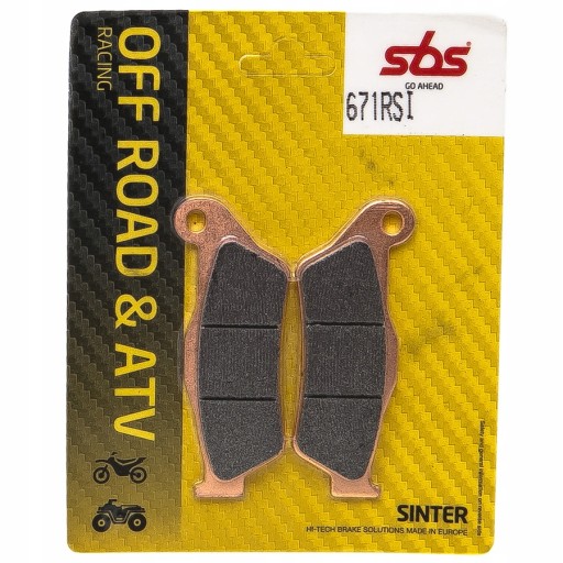671RSI - ТОРМОЗНЫЕ КОЛОДКИ SBS KTM SX 250 1996-2022 ПЕРЕДНИЕ