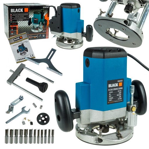 ФРЕЗЕРНИЙ ВЕРСТАТ ВЕРХНИЙ ШПИНДЕЛЬ 3000 Вт 6-12 мм + 12 фрез 35102