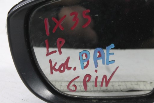 mirror left 6PIN HYUNDAI IX35 of wheels. PAE 09-15 UK