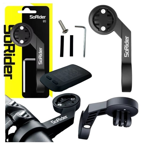 Uchwyt Sorrider rowerowy na licznik Garmin iGPSPORT na lampkę Dwustronny S1