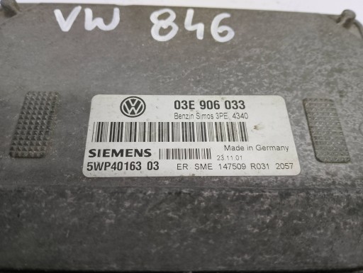 Volkswagen Polo 2002 Sterowniki Motore