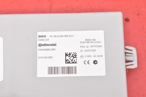 control unit module CAS 9226585 BMW F01 4.4 XDRIVE 407 KM 08-12