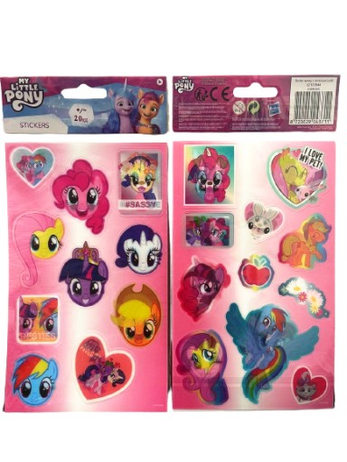 Holografické samolepky pohyblivé My Little Pony 3D 20 ks