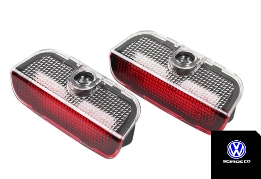 Светодиодный логотип Volkswagen SCIROCCO Приветственные фонари HD