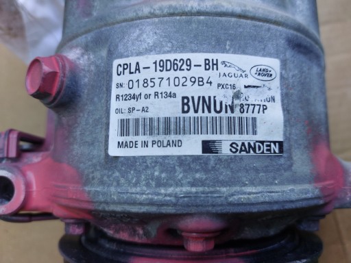 KOMPRESOR klimaanlage VELAR L560 2.0 204PT CPLA-19D629-BH 19r