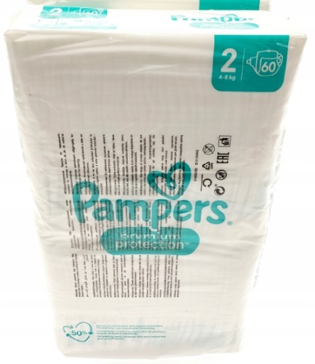 Pampers Premium Protection 2, 4-8 кг, 60 шт