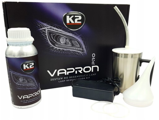 K2 VAPRON регенерація фар Pro 600мл комплект