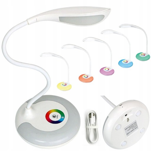 LED RGB USB НАСТІЛЬНА ЛАМПА НІЧНА ШКОЛА