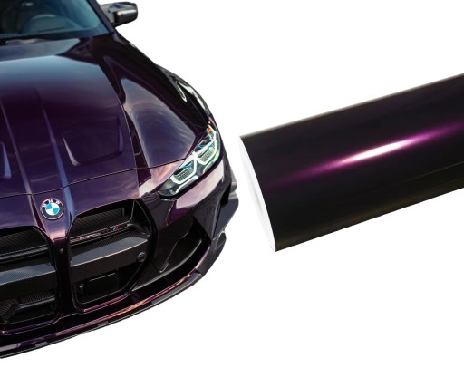 ФІОЛЕТОВА ФОЛЬГА ДІАМАНТ МЕТАЛІК 17м x 152см ГЛЯНЦЕВИЙ АВТОМОБІЛЬНИЙ ШПОН