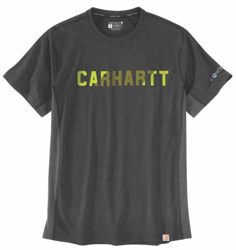 Футболка Carhartt Force Block Logo Mid Carbon