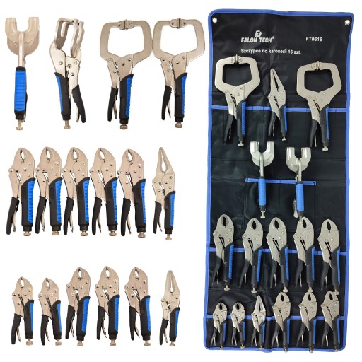 ПЛОСКОГУБЦЫ ДЛЯ ЛИСТОВОГО МЕТАЛЛА НАБОР 16EL