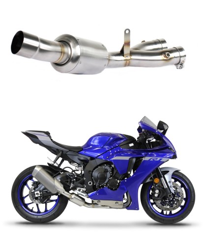 YA078D - YZF R1 1000 RN49 2017 - 2019 Mid pipe EX DOMINATOR