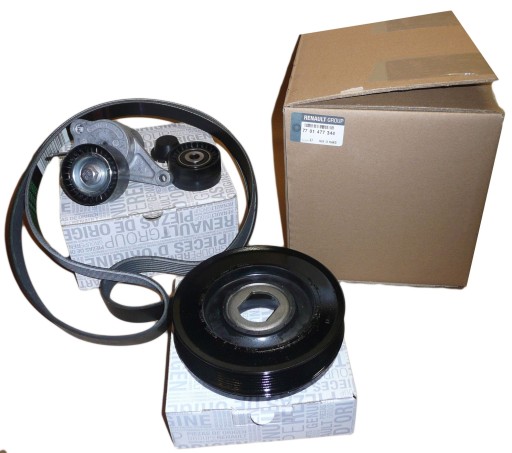 7701477344 - КОМПЛЕКТ КЛИНОВОГО РЕМНЯ LAGUNA III 2.0 DCI ОРИГИНАЛ