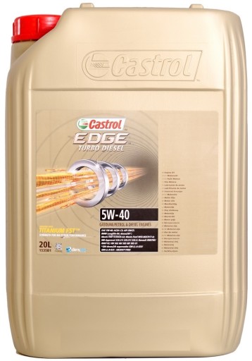 Castrol Edge TD SL/CF 5W40 505.01 20л турбодизель